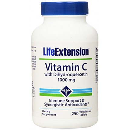 LIFE EXTENSION VITAMIN C DIHYDROQUERCETIN 1000MG 250 TABS